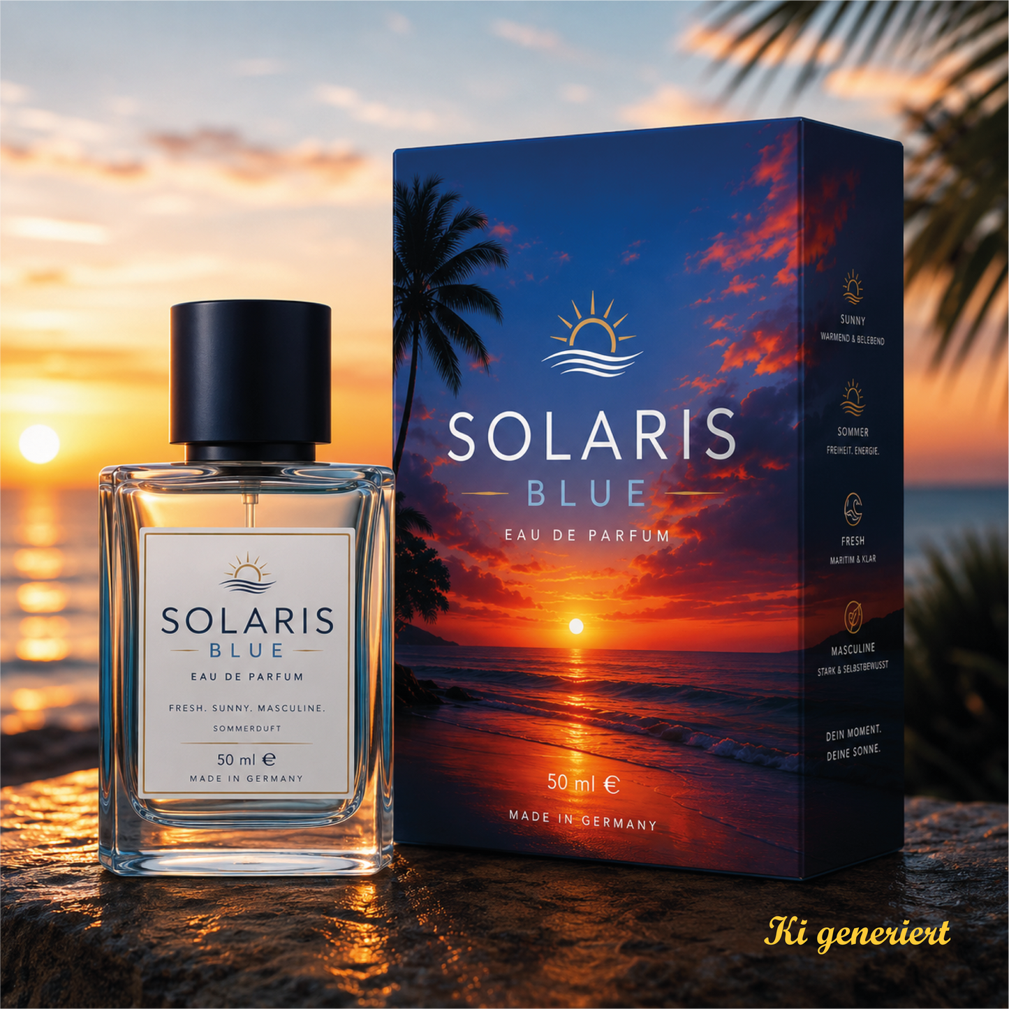 SOLARIS BLUE – Sommerliches Herrenparfum voller Frische, Sonne und Freiheit