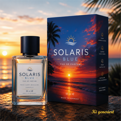 SOLARIS BLUE – Sommerliches Herrenparfum voller Frische, Sonne und Freiheit